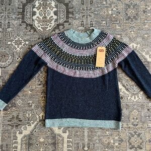 Float Stitch Yoke Donegal Sweater